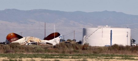 The City of Lemoore water tank near West Hills College Lemoore from a distance as it appeared Tuesday morning, June 22.